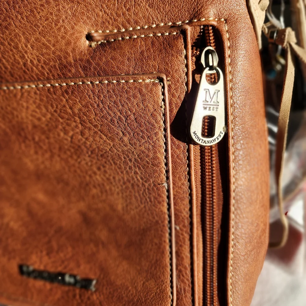 Montana West Crossbody Bag Dream Catcher Concealed Carry Purse Brown NEW